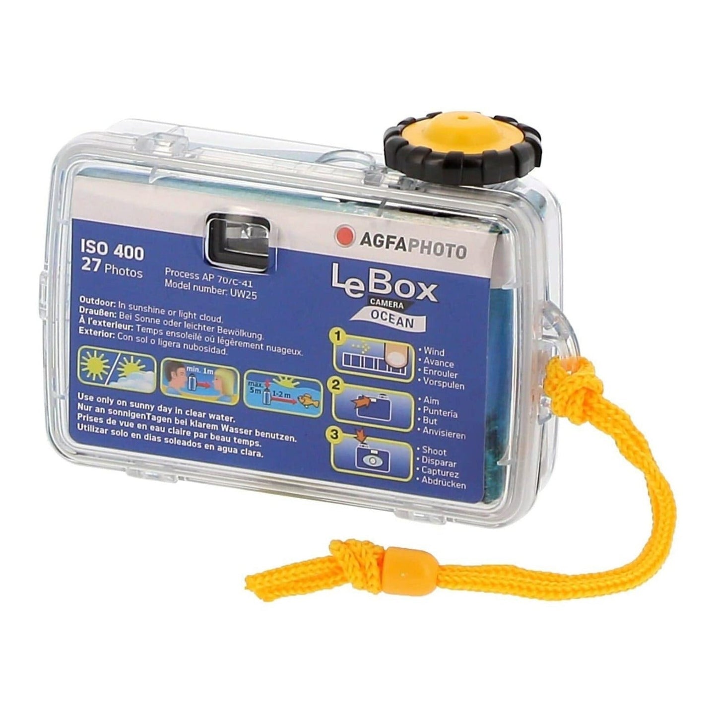 AgfaPhoto LeBox Ocean Waterproof Camera (27 Exposures)