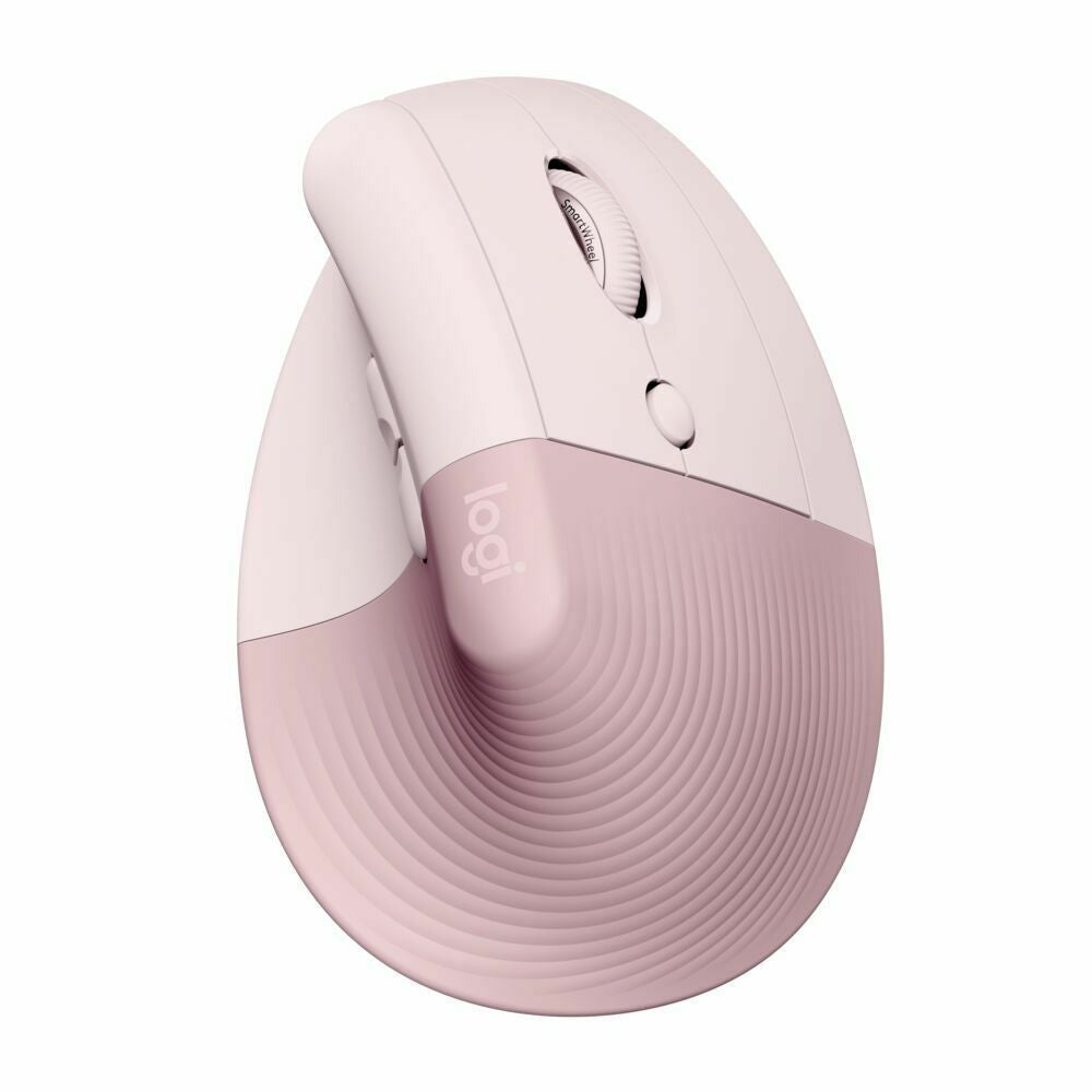 Logitech Lift Vertical Wireless Ergonomic Mouse (Rose) and USB 3.0 Hub