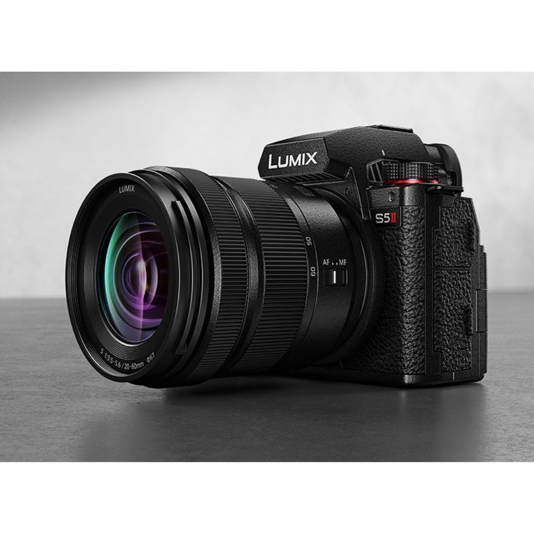 Panasonic LUMIX S5II Hybrid Full-Frame Mirrorless Camera with 20-60mm Lens (Black) (Certified Refurbished)