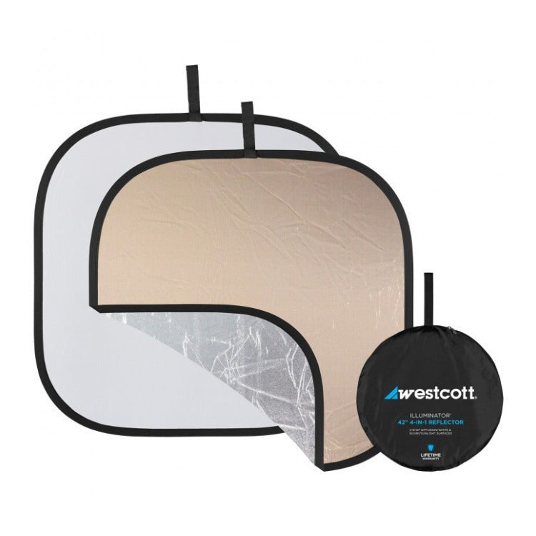 Westcott Illuminator Collapsible 4-in-1 Sunlight/Silver Reflector Kit (42-Inch)
