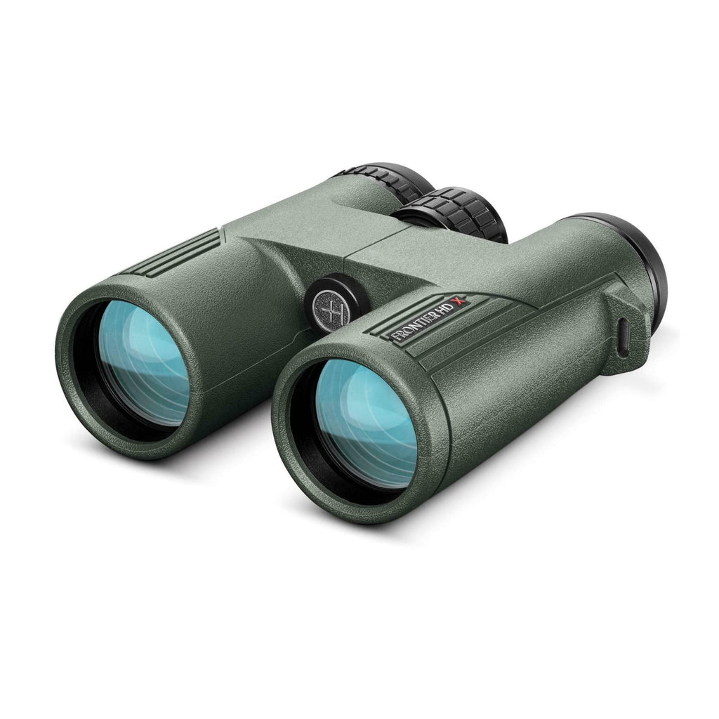 Hawke Sport Optics Frontier HD X 10x42 Binoculars Green w/ Harness Strap Bundle