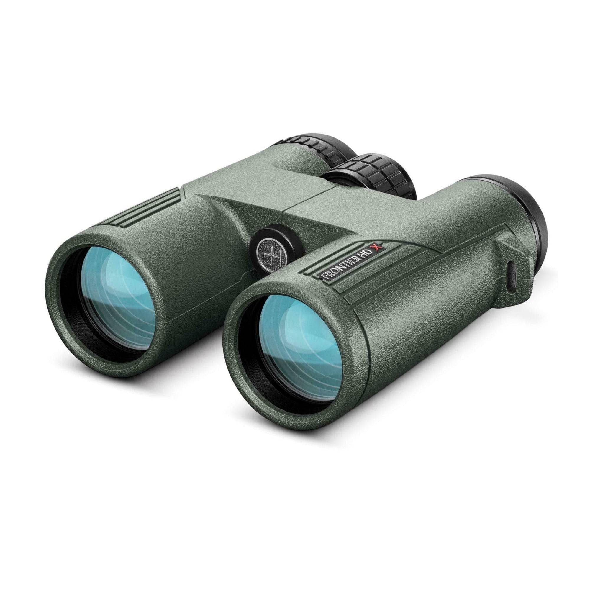 Hawke Sport Optics Frontier HD X 10x42 Binoculars Green w/ Harness Strap Bundle