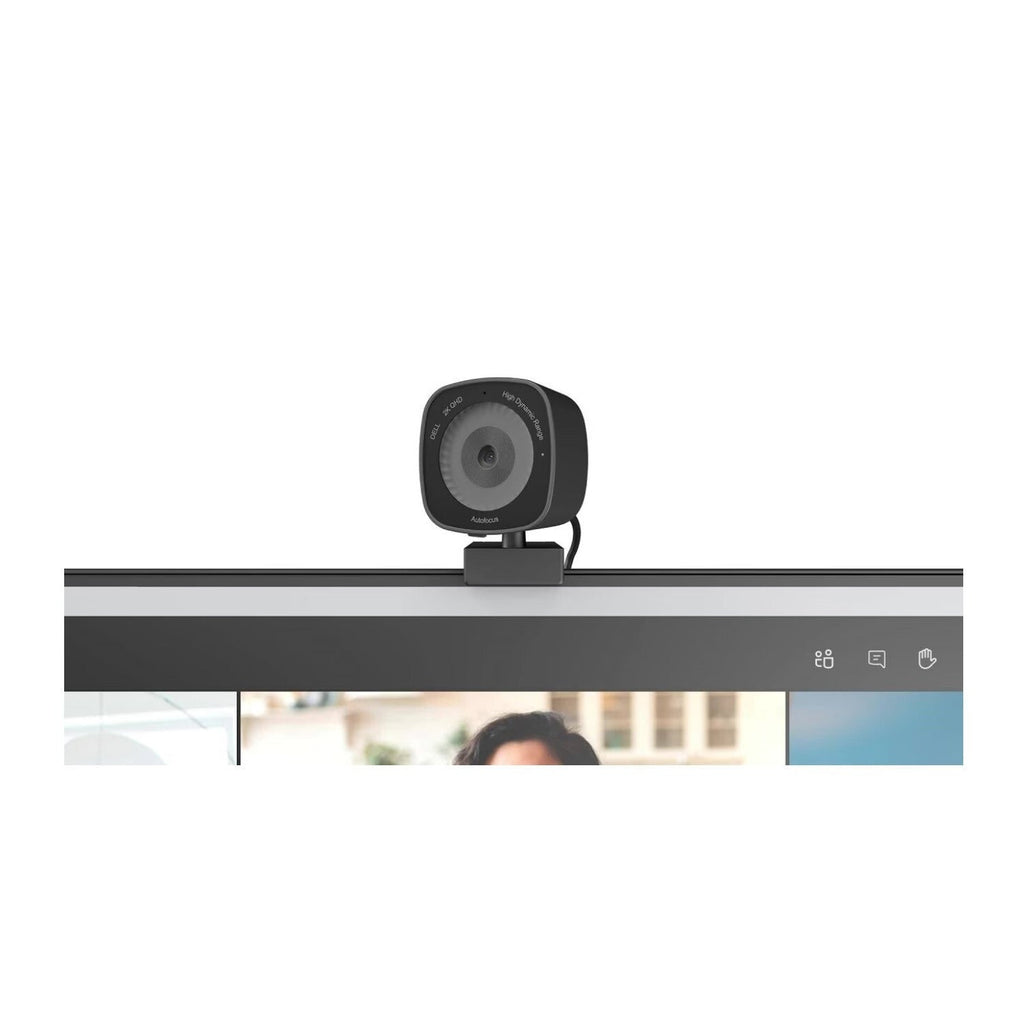 Dell WB3023 2K QHD/FHD/HD Webcam with Sony Sensor and f2.0 Aperture (Black)