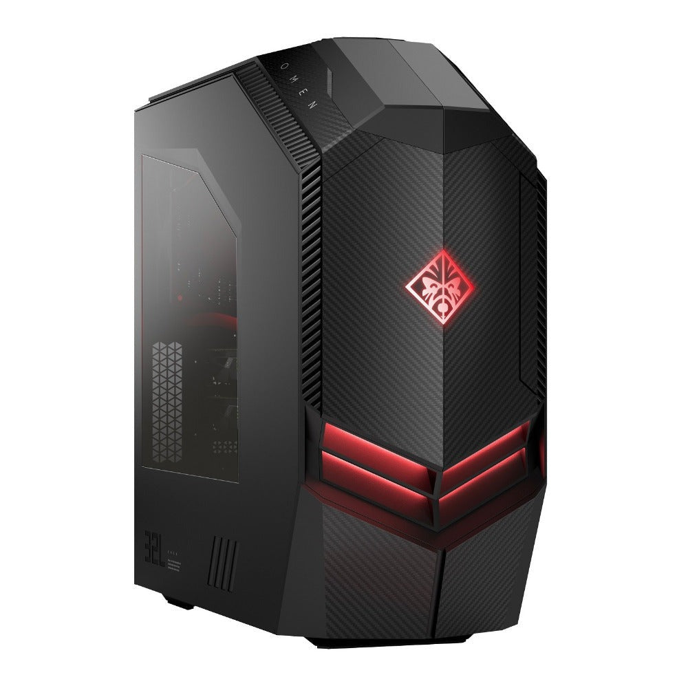 HP Omen 880 Gaming Desktop PC, Intel Core i7-8700, 16GB RAM, 1TB HDD + 256GB SSD, NVIDIA GeForce GTX 1050 Ti 4GB (Certified Refurbished)