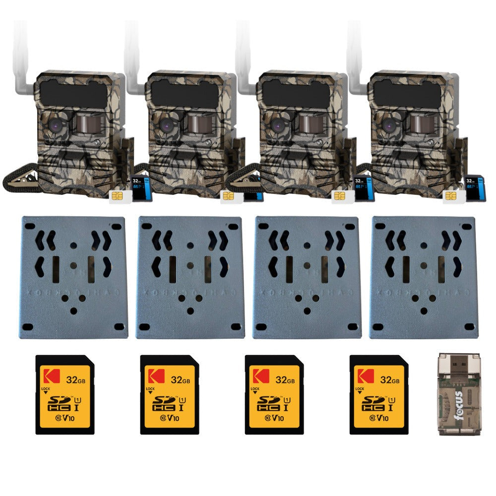 Yellowstone Y2 Wide Lens Cellular Trail Camera with Bear-Proof Metal Box Bundle