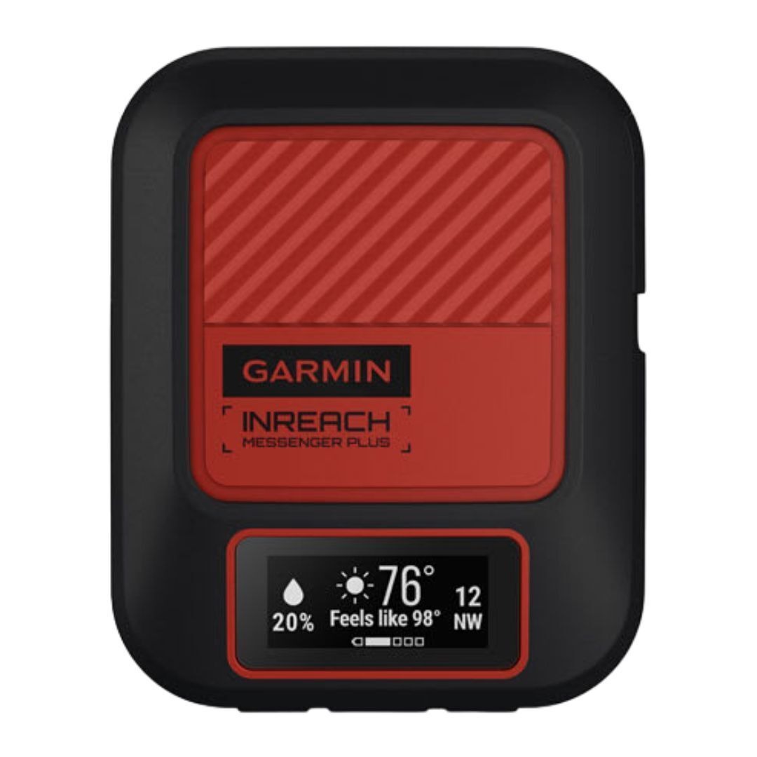 Garmin inReach Messenger Plus SOS Satellite Communicator with Tracback Routing (Black and Red)