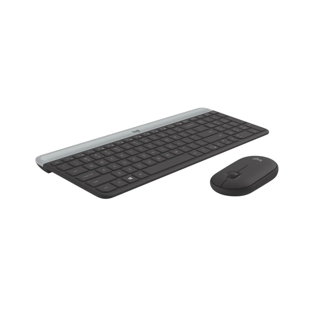 Logitech MK470 Ultra-Slim Compact Wireless Keyboard and Mouse Combo with Optical Tracking (Graphite)