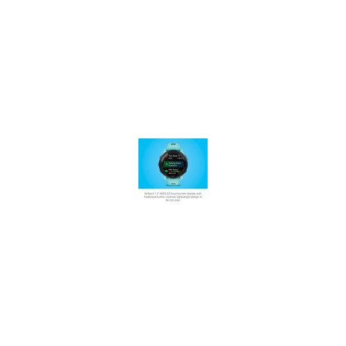 Garmin Forerunner 265 Black Bezel and Aqua Case Smartwatch (Aqua/Black)