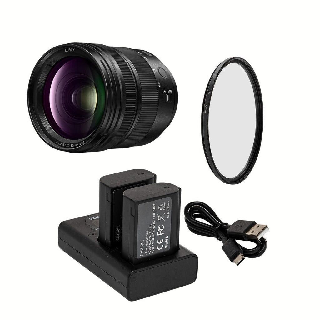 Panasonic LUMIX S Series 24-60mm F2.8 L-Mount Lens Bundle