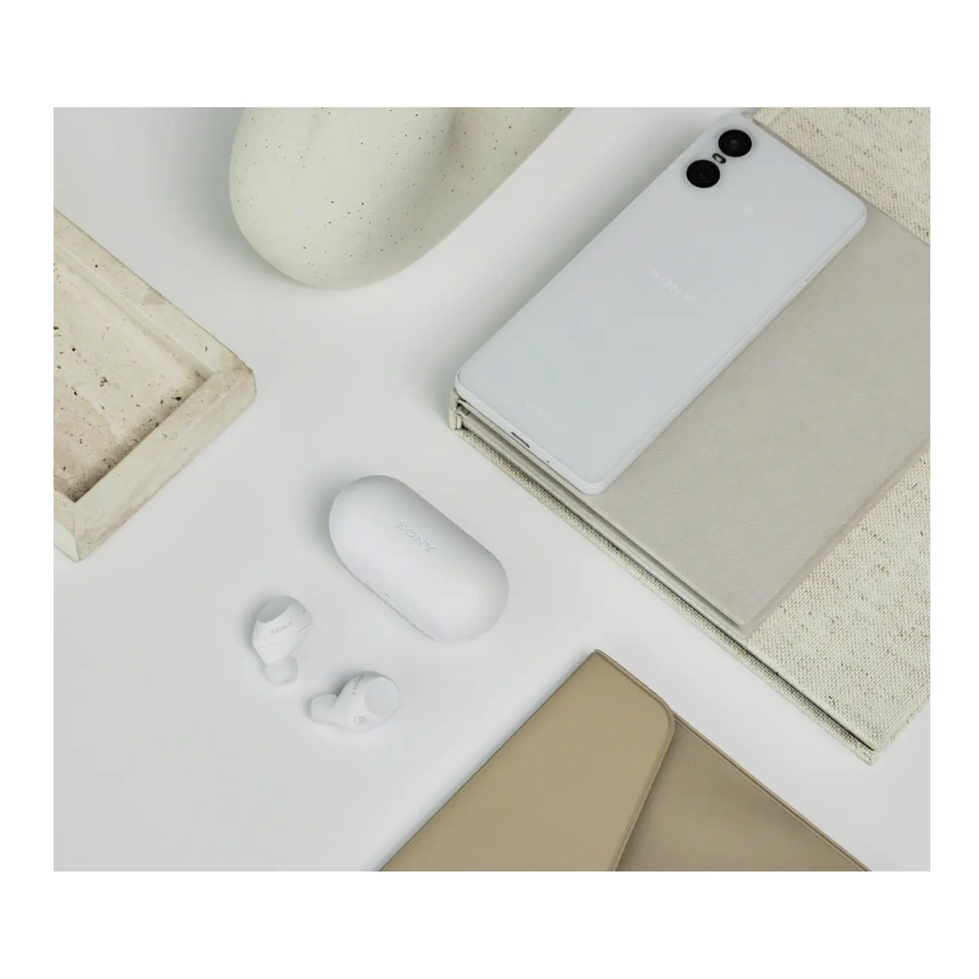 Sony WF-C710N Truly Wireless Noise-Canceling Earbuds - Up to 30H Battery (White)