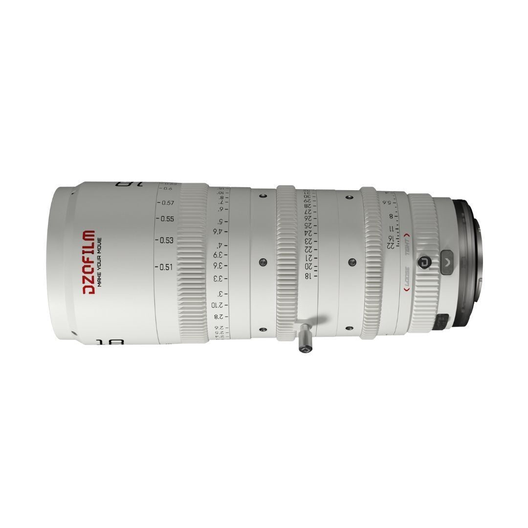 DZOFilm Catta FF 18 to 35mm T2.9 Cine Zoom Lens for Sony E Camera with Parfocal Design (White)