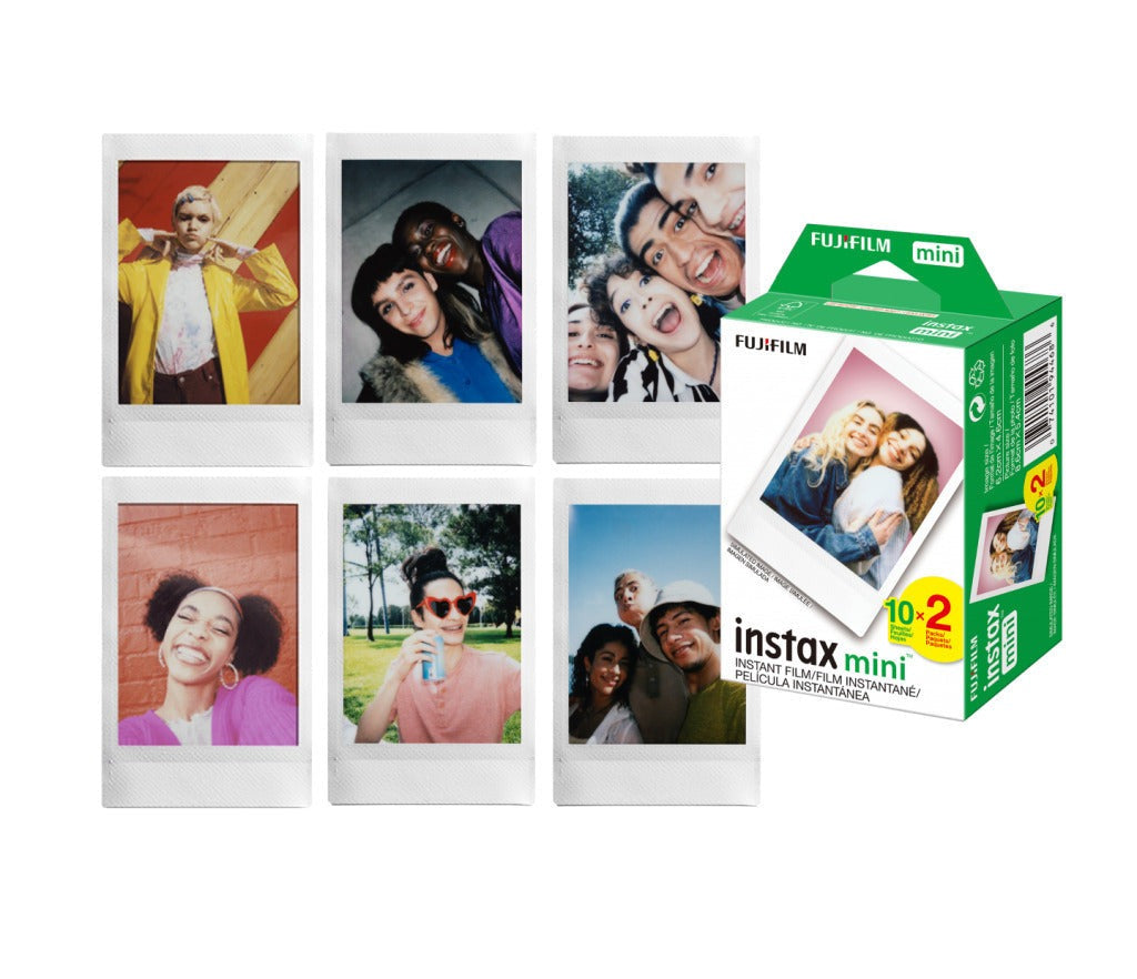 Fujifilm Instax Mini 12 (Pastel Blue) Bundle with Mini Twin Film Pack (20 Expo)