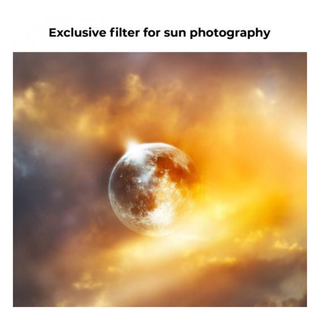 K&F Concept 67mm Solar Filter ND100000, 16.6-Stop Solid Neutral Density Filter for Nano-X Series