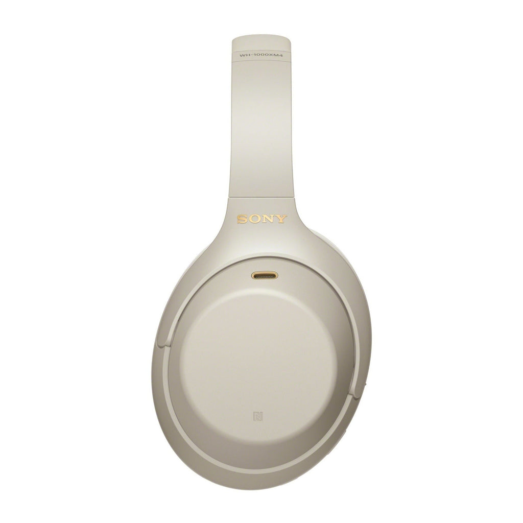 Sony WH-1000XM4 Wireless Noise Canceling Over-Ear Headphones (Silver) Bundle