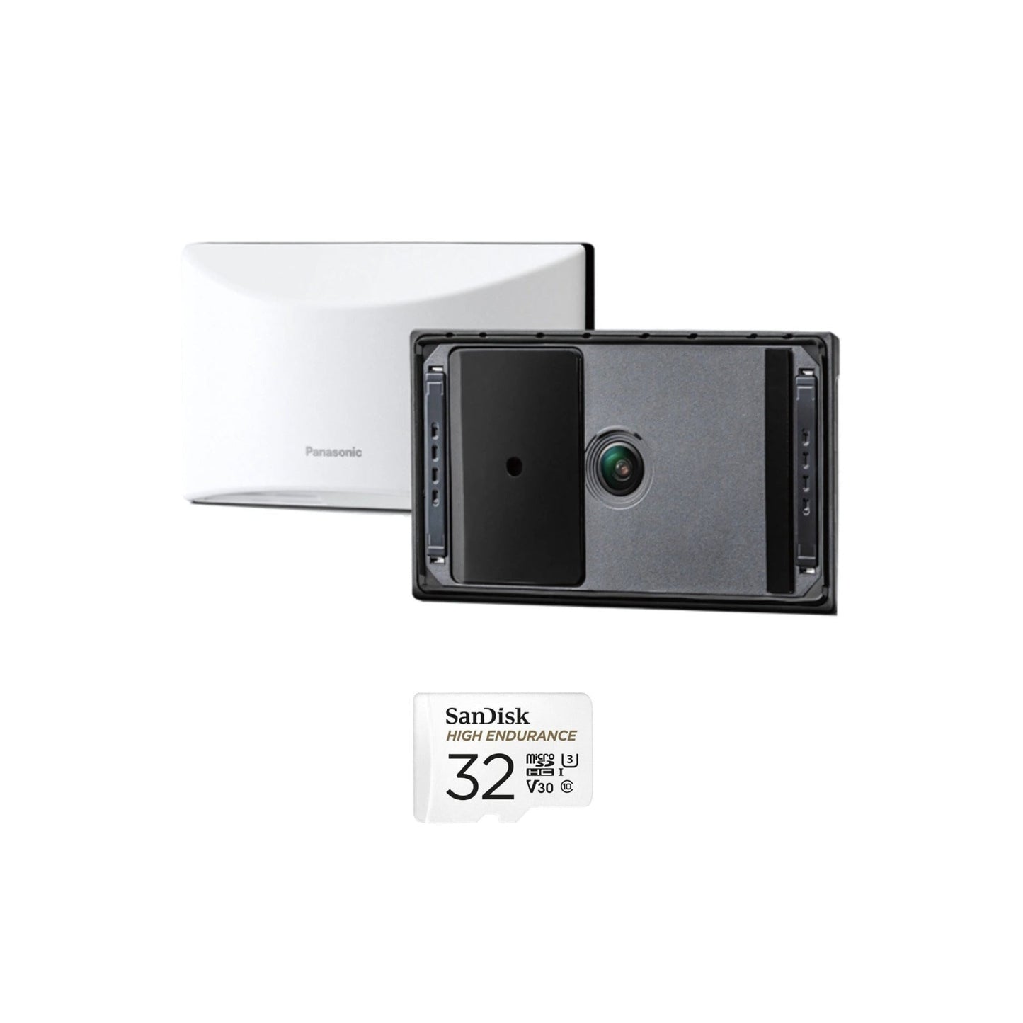 Panasonic HomeHawk Window Home Monitoring Camera Bundle with 32GB Micro SD Card