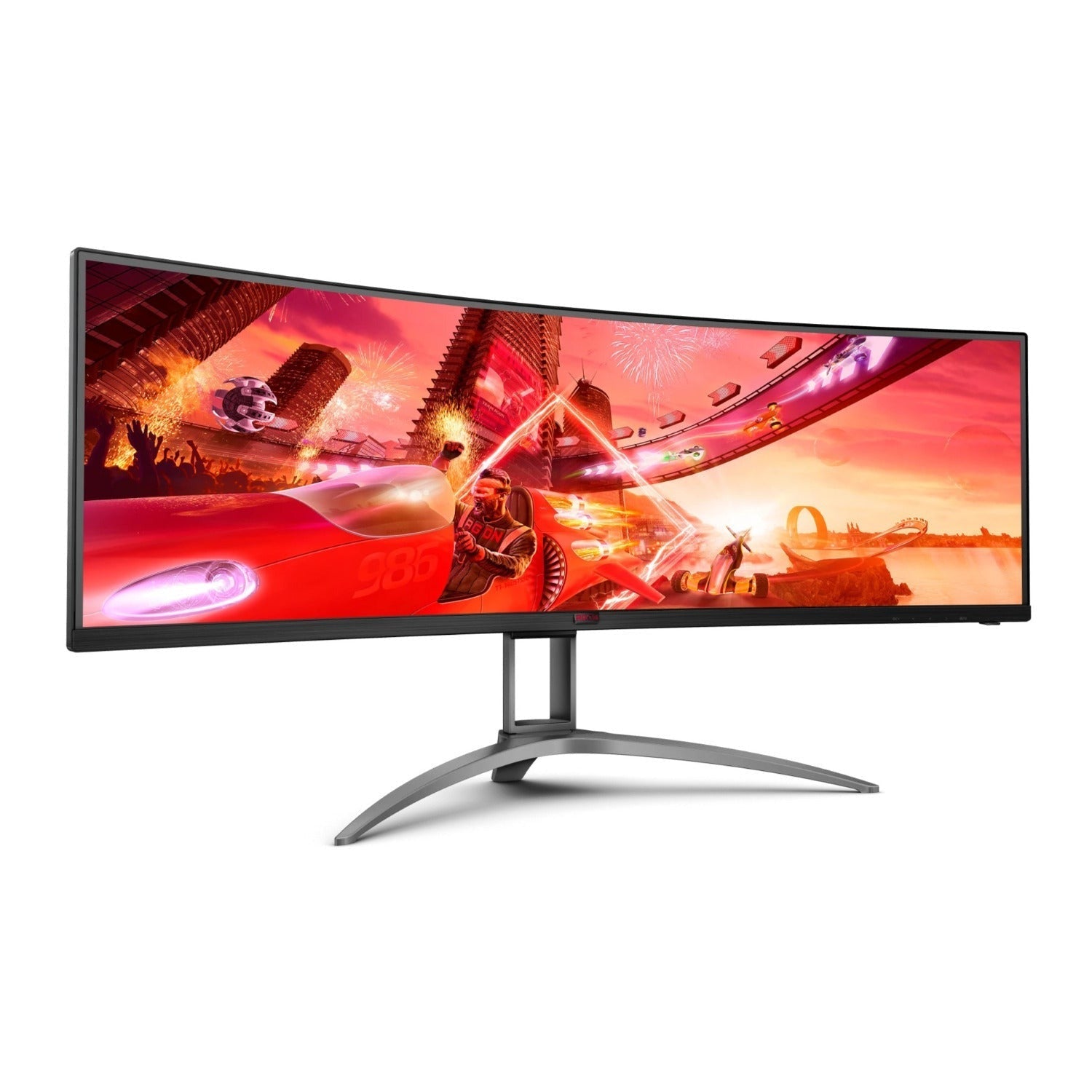 AOC AG493UCX 49" Curved Ultrawide Gaming Monitor, 5120x1440, 120Hz, FreeSync (Certified Refurbished)