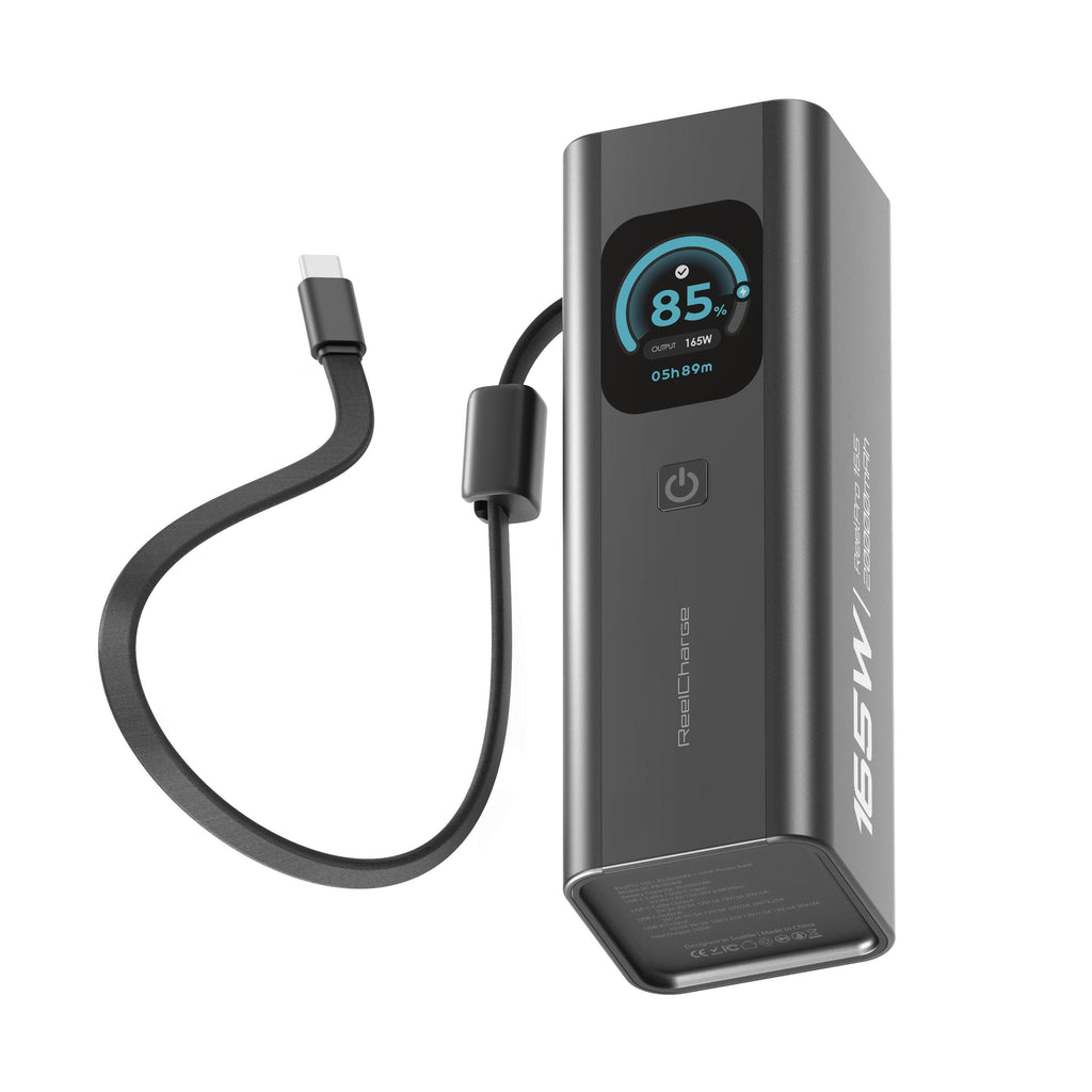 ReelCharge ReelPro 165W 20,000 mAh Power Bank (Gray)