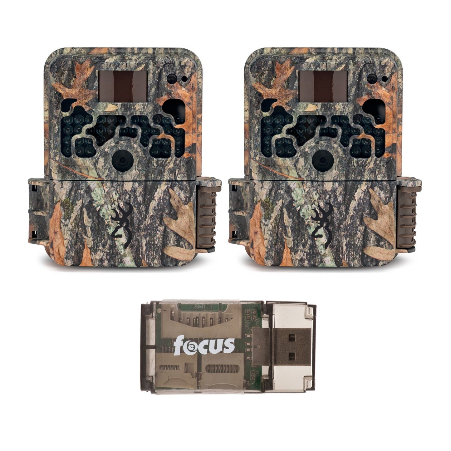 Browning Trail Cameras 16MP Strike Force Extreme Game Cam (2-Pack) w/Card Reader