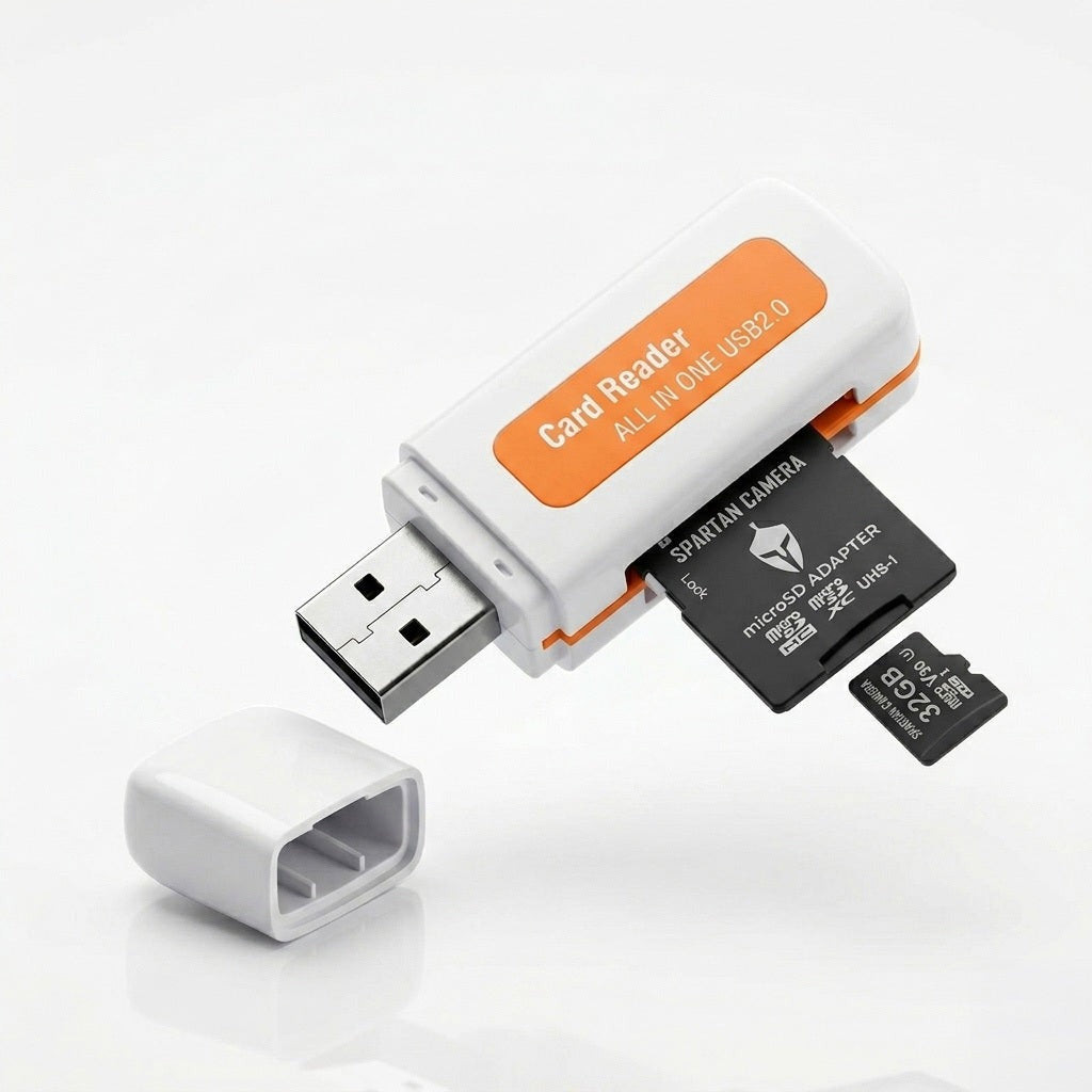 Spartan 32GB Micro Memory Card (10 Pack) with Adapter and Card Reader Bundle