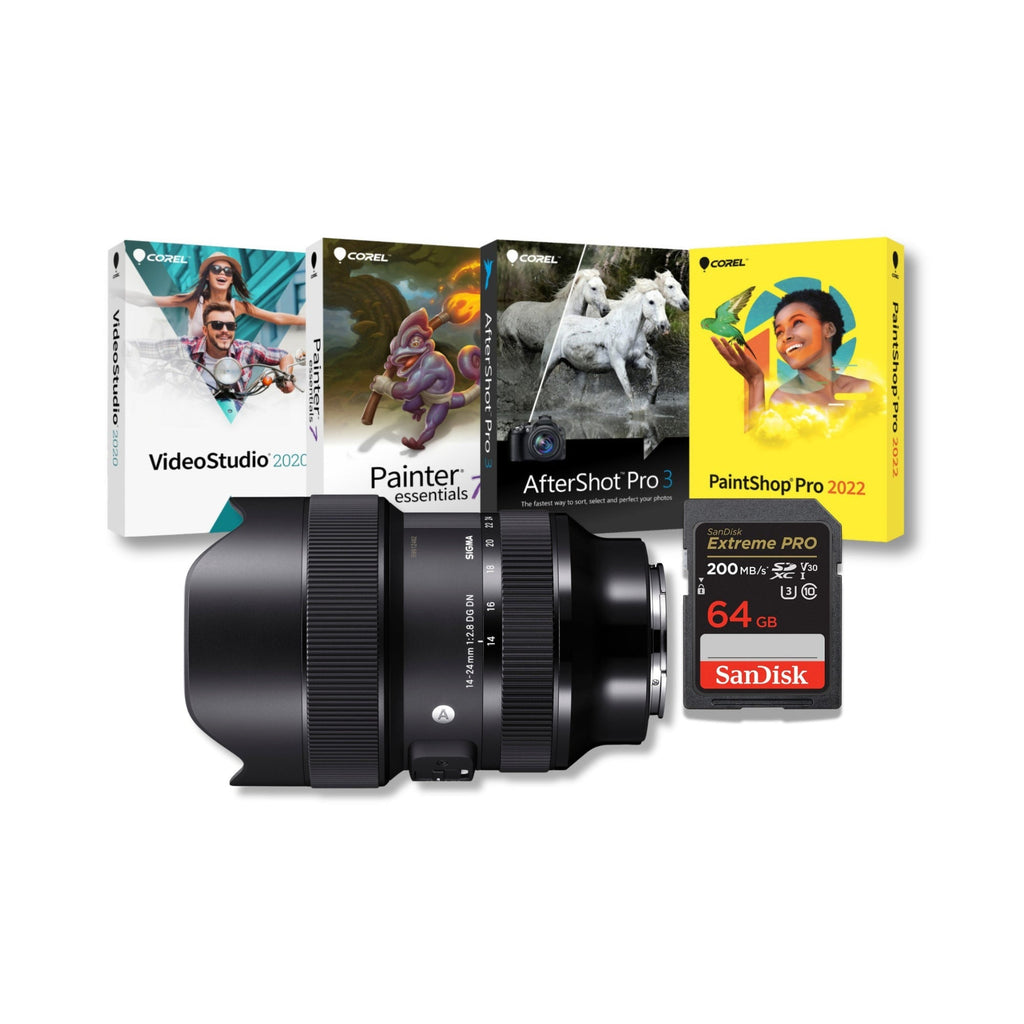 Sigma 14-24mm f/2.8 DG DN Art Full-Frame Lens (Sony E Mount) Bundle