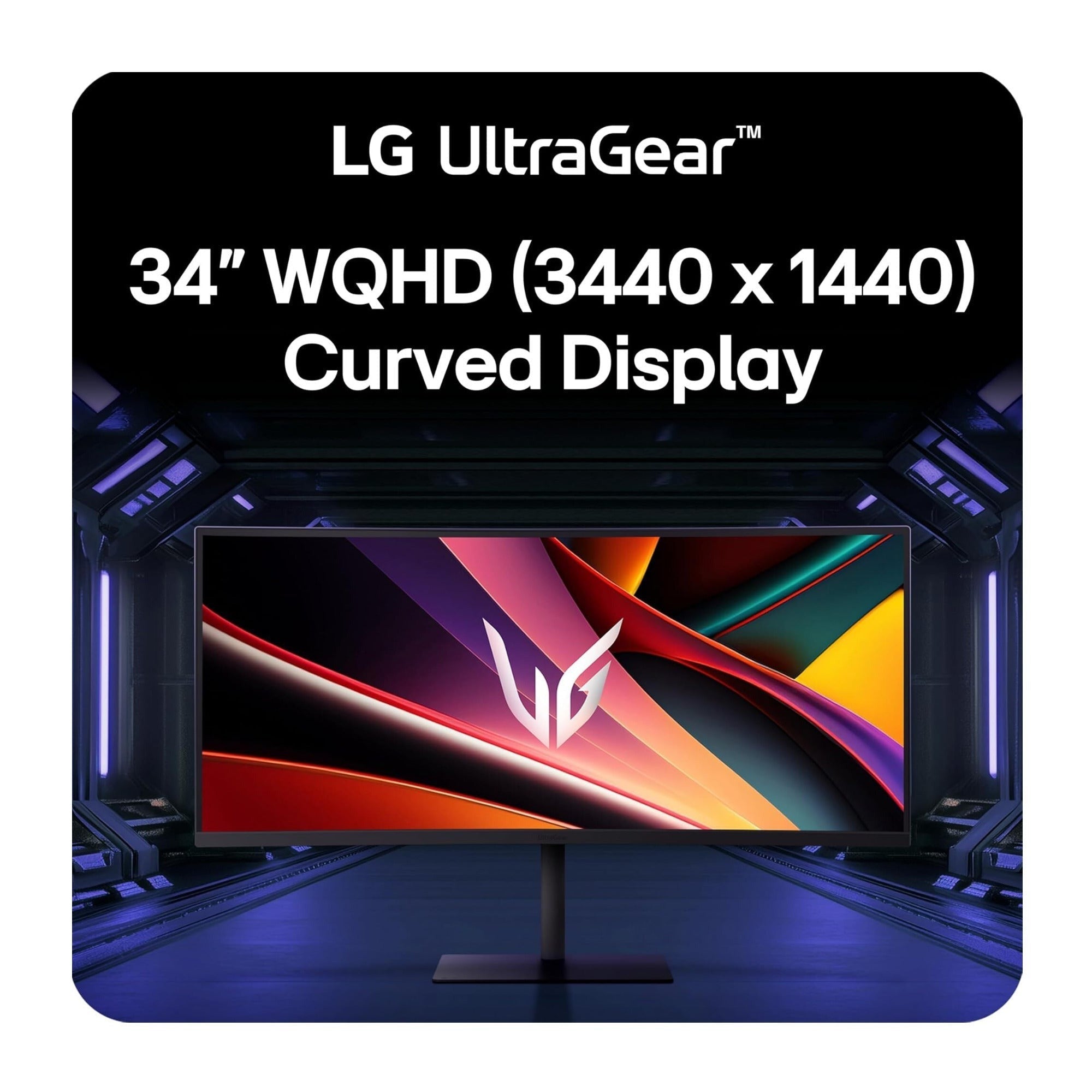 LG 34-Inch UltraGear WQHD 240Hz 1ms FreeSync Premium Curved Gaming Monitor