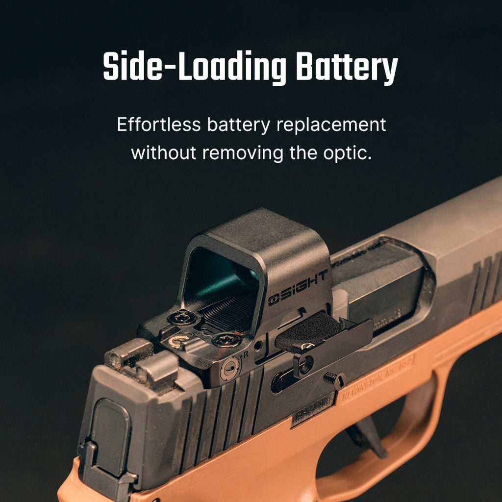 Osight K 6 MOA Red Dot Sight with RMSc Footprint and Side-Loading Battery