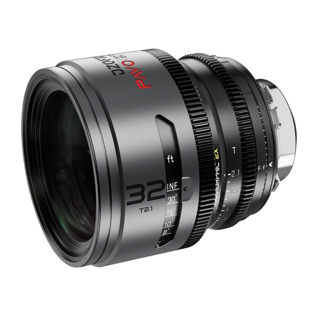 DZOFilm Pavo 2x Anamorphic T2.1 and T2.4 3-Lens Set with Neutral Coating (Space Gray and Black)