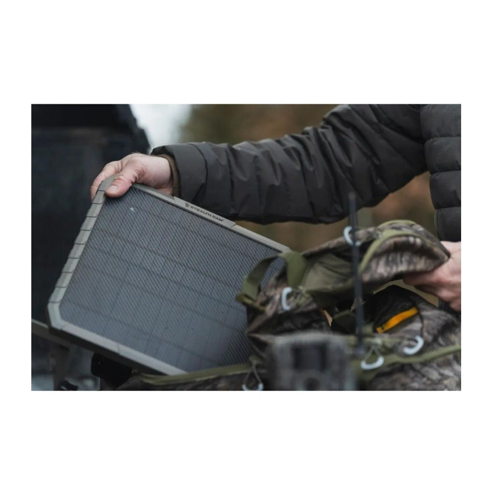 Stealth Cam 3000mAh FieldMax External EX Solar Battery Pack with Solar Panel Bundle