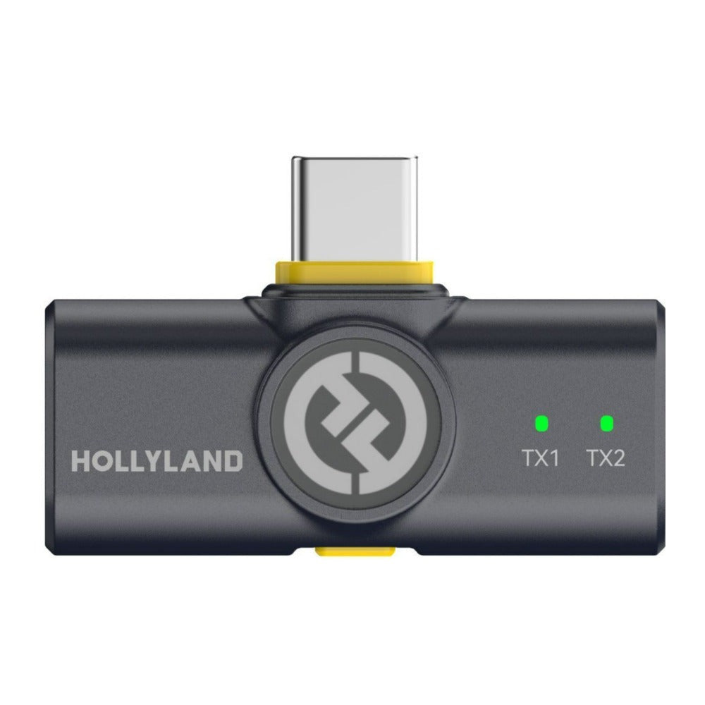 Hollyland Lark M2 Duo 2.4 Ghz Black Wireless Lavalier USB-C Microphone System