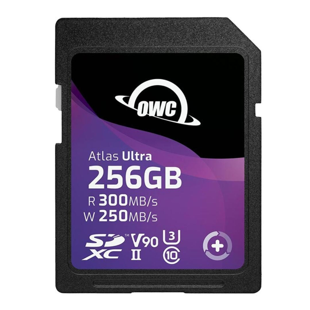 OWC 256GB Atlas Ultra UHS-II SDXC Memory Card with Dual SD-Slot SDXC UHS-II Card Reader