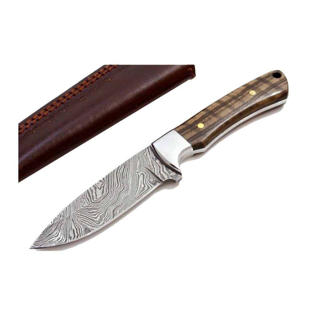 BNB Knives Drop Point Classic Utility Hunter Knife and Paracord Bracelet