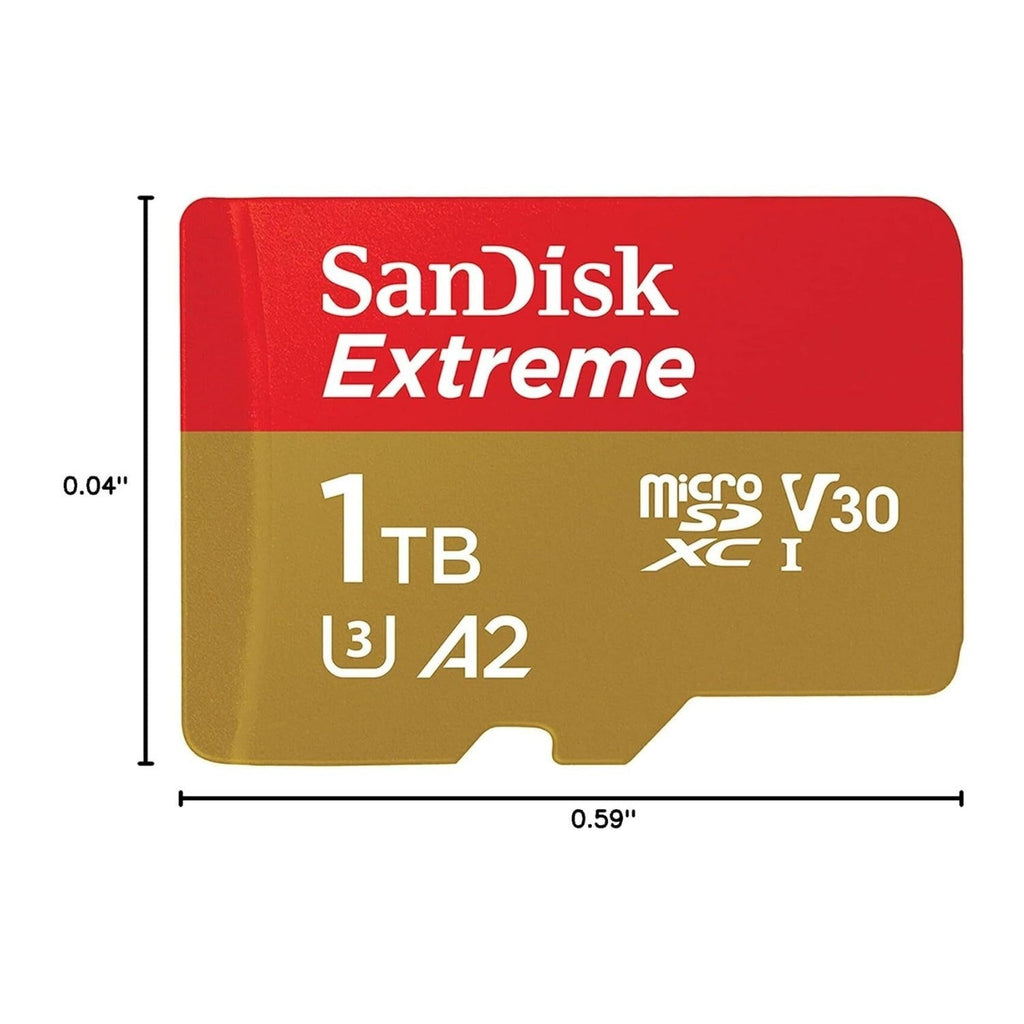SANDISK 1TB Extreme microSDXC UHS-I Memory Card with Adapter