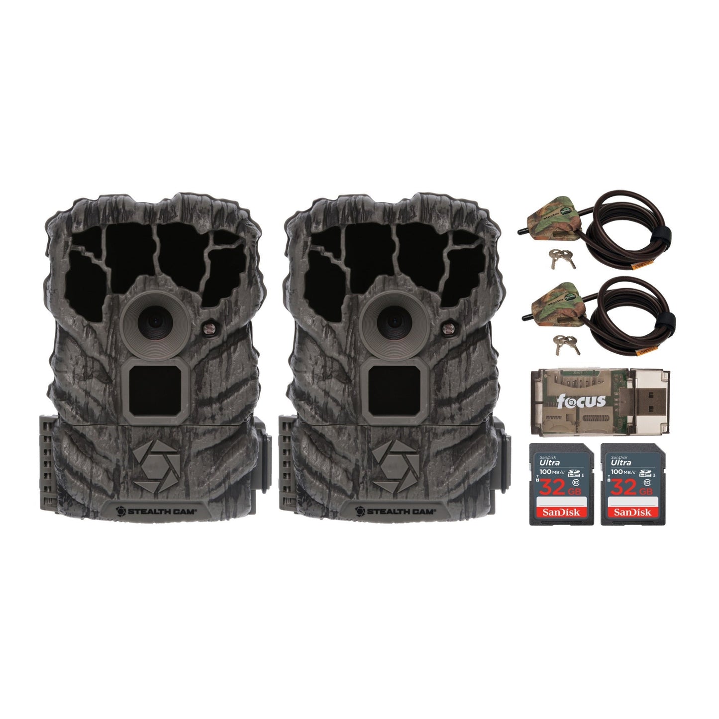 Stealth Cam Browtine 14MP Trail Camera with Video (2-Pack) Bundle