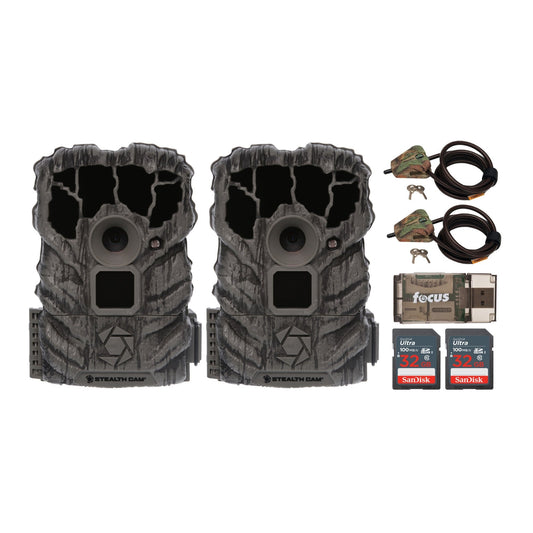 Stealth Cam Browtine 14MP Trail Camera with Video (2-Pack) Bundle