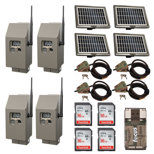Cuddeback CuddePower and CuddeBox Kit for J-Series Cuddelink Trail Cameras (4x)