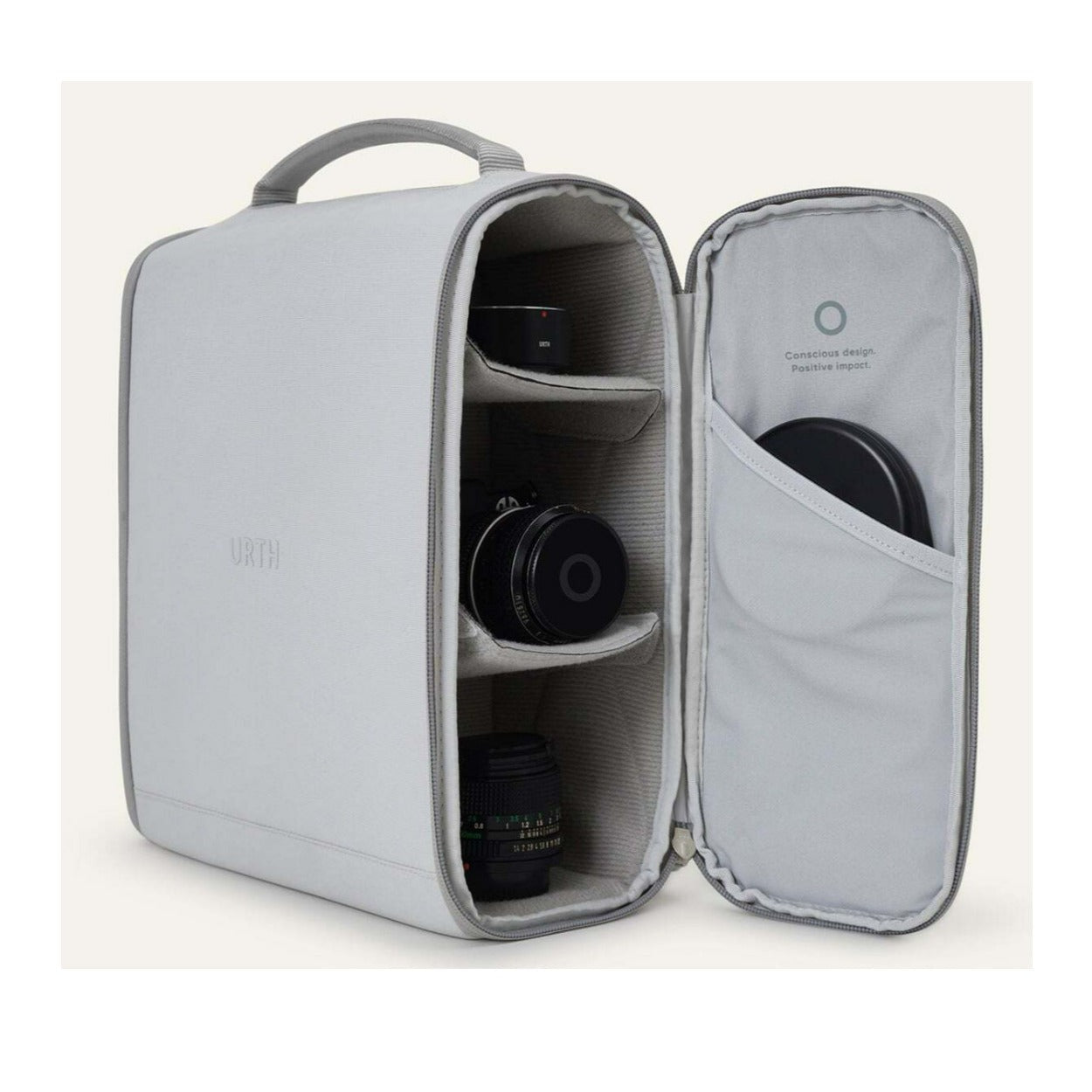Urth Norite 24L Weatherproof Nylon Made Modular Camera Backpack Plus Camera Insert (Ash Gray)