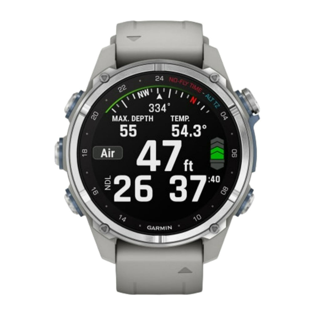 Garmin Descent Mk3 Watch Style-Dive Computer (43mm, Steel/Fog Gray) Bundle