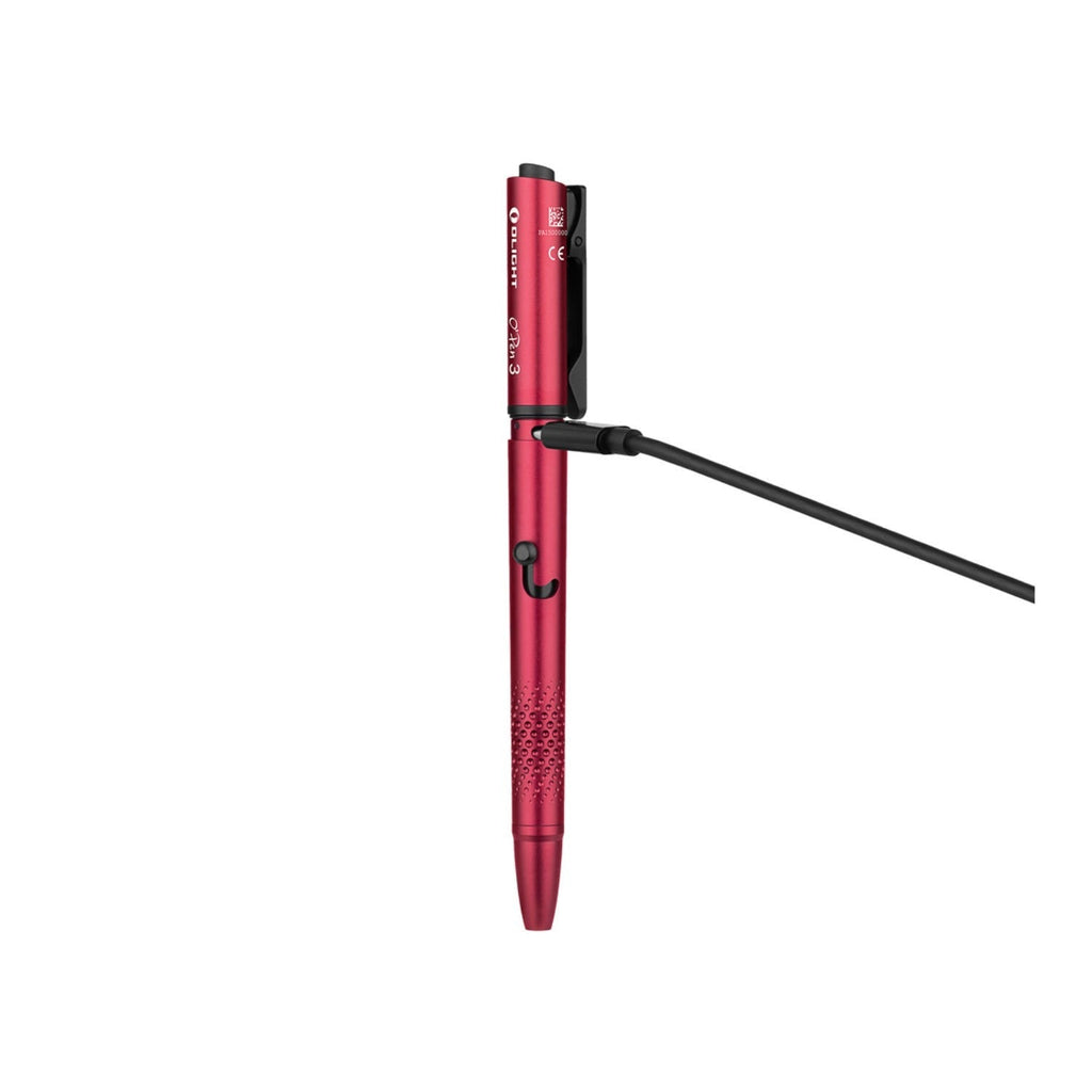 OLIGHT O'Pen 3 Multifunctional Pen Light with 120 Lumens (Wine Red)