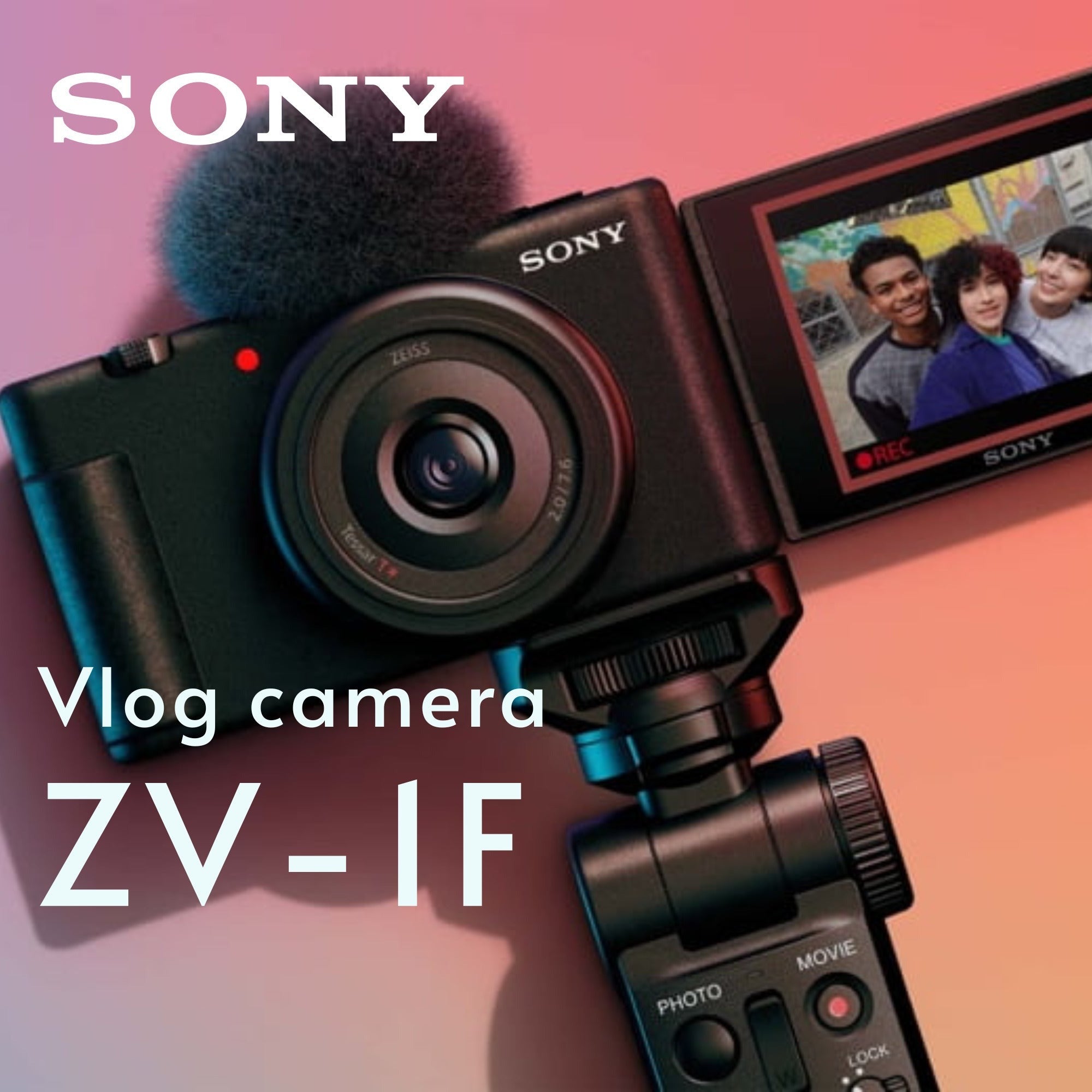 Sony ZV-1F Vlog Camera for Content Creators and Vloggers (Black) and Vlogger Accessory Kit Bundle
