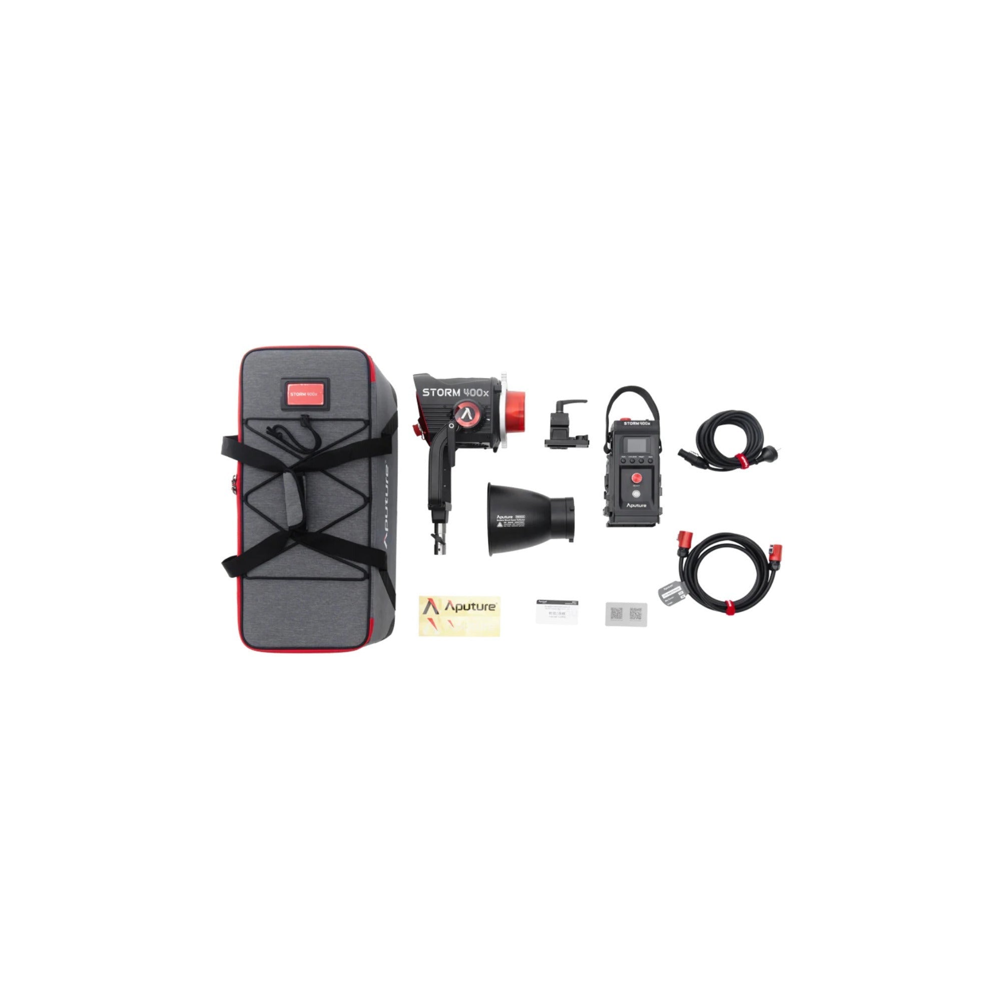 Aputure STORM 400x (V-Mount) (US) with CF7 Fresnel and Barn Doors Kit Bundle