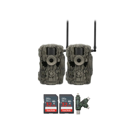 Stealth Cam 36MP Fusion Max Cellular Trail Camera with 80-Feet Detection Range (2-Pack) Bundle
