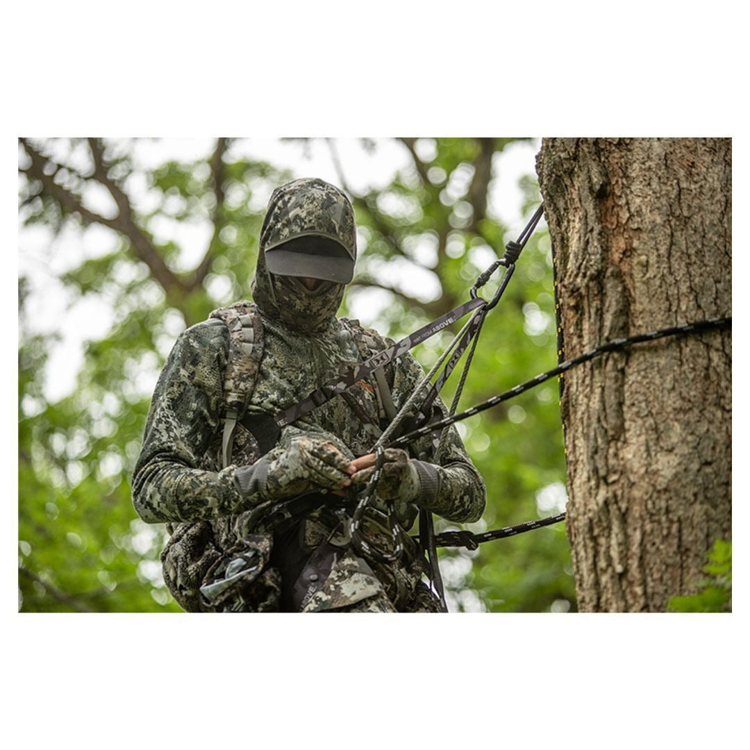 Hawk Chaos Camo Pattern Lightweight Helium Hammock Tree Saddle with Padded and Removable Seat