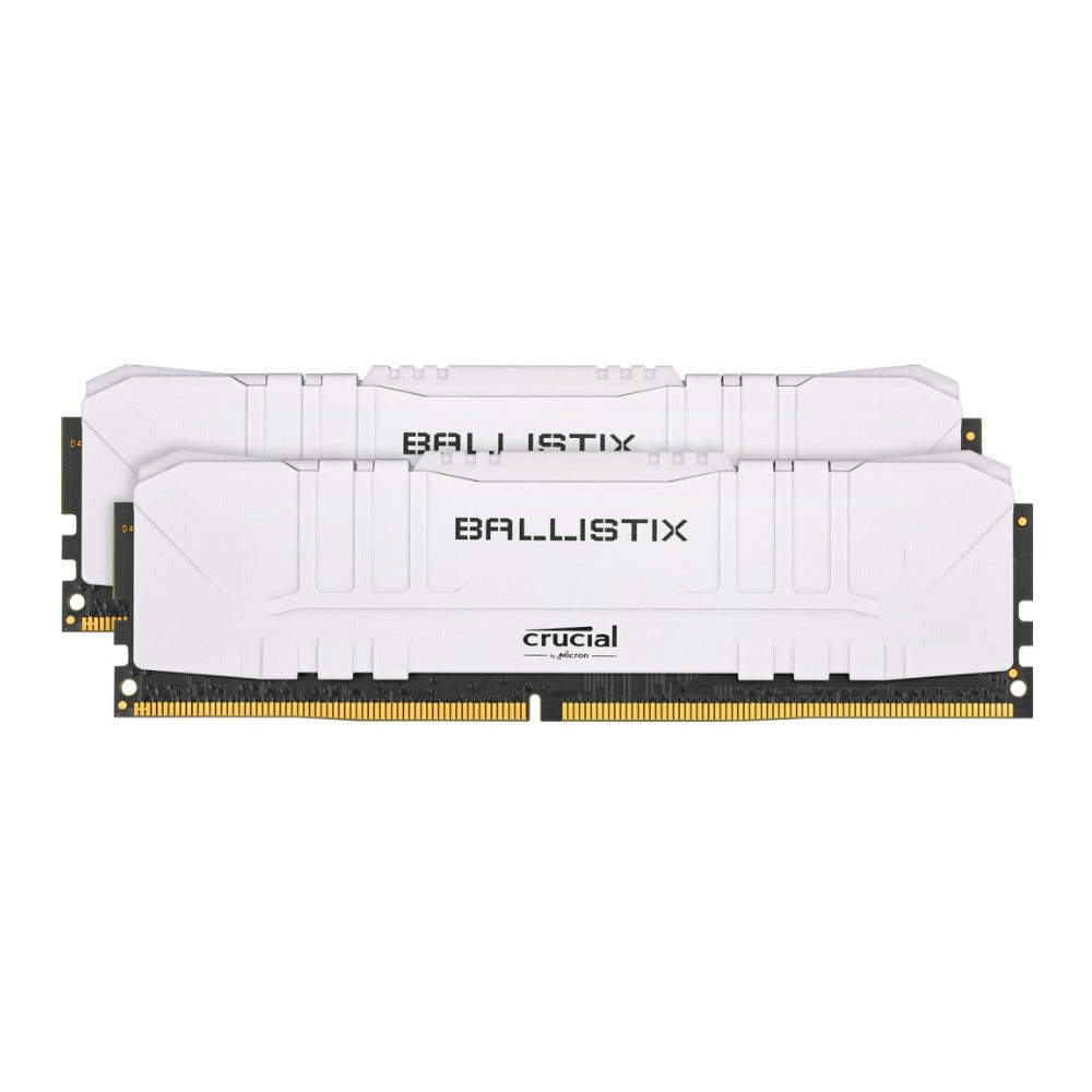 Crucial Ballistix 16GB DDR4-3600 UDIMM RAM Desktop Memory Kit (2x8GB, White)