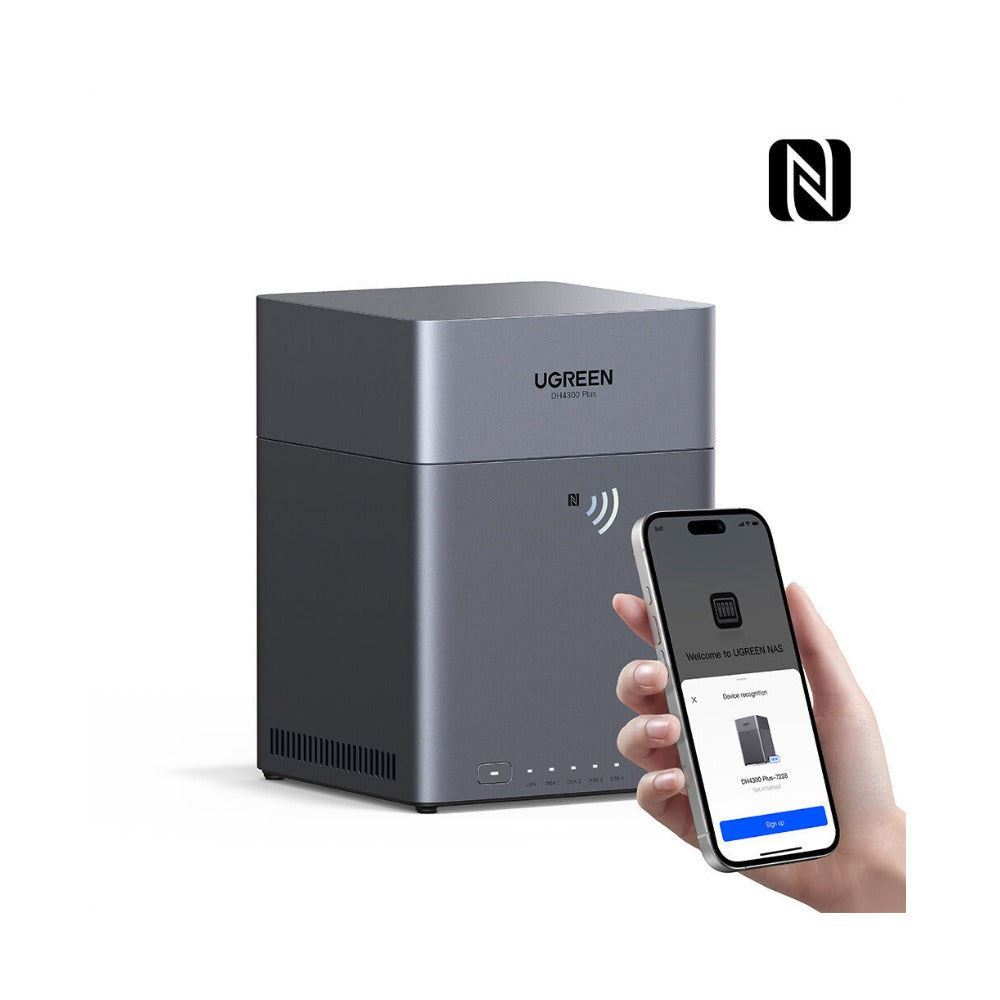UGREEN DH4300 Plus 4-Bay NAS Enclosure with 2.5GbE, RAID Support and HDMI
