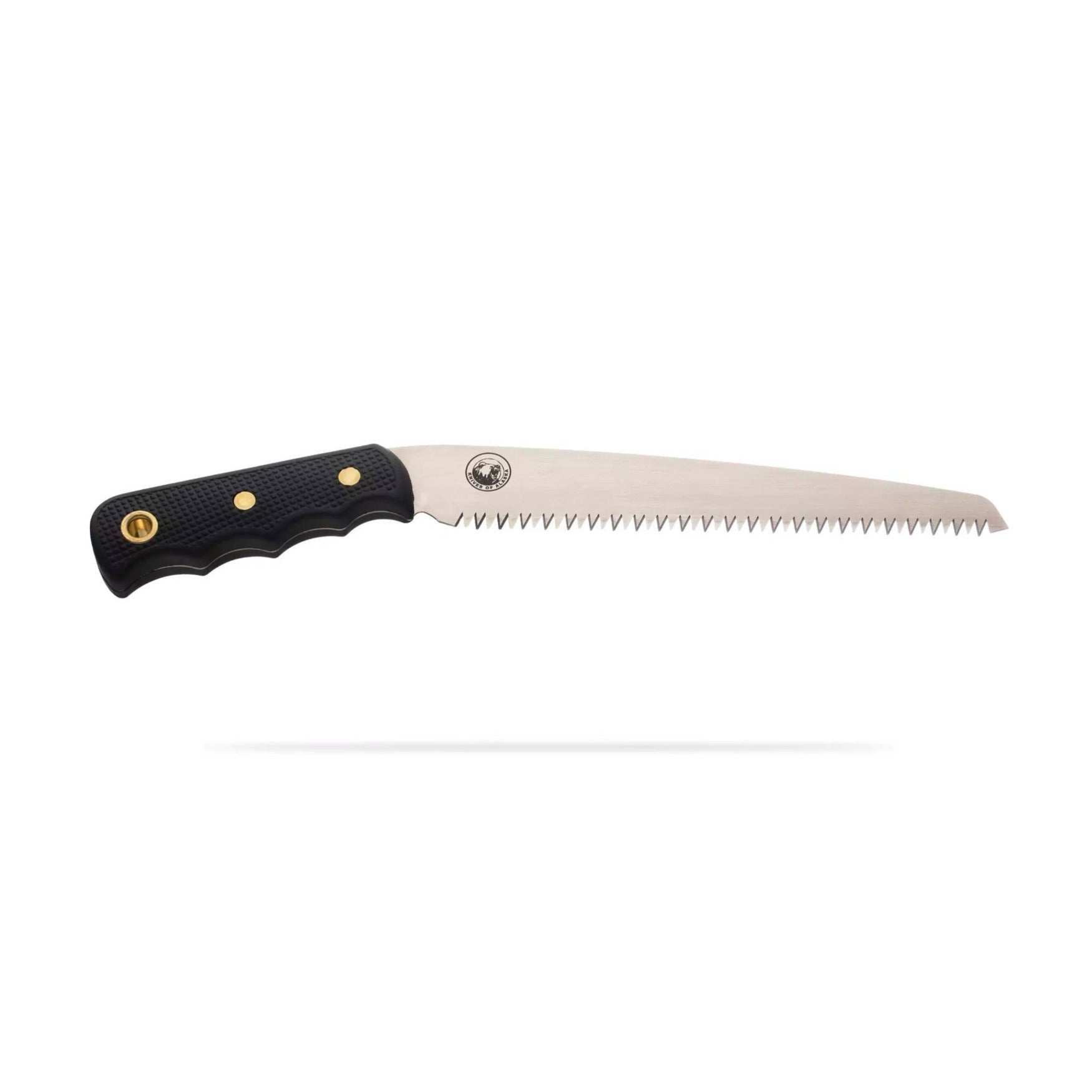 Knives of Alaska 13-Inch Wood Saw with Leather Sheath (Black)