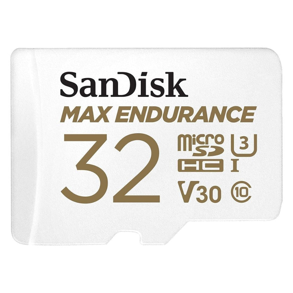 SanDisk 32GB MAX Endurance MicroSDHC Card with Adapter, 100MBPS Read Speed, and 40MBPS Write Speed