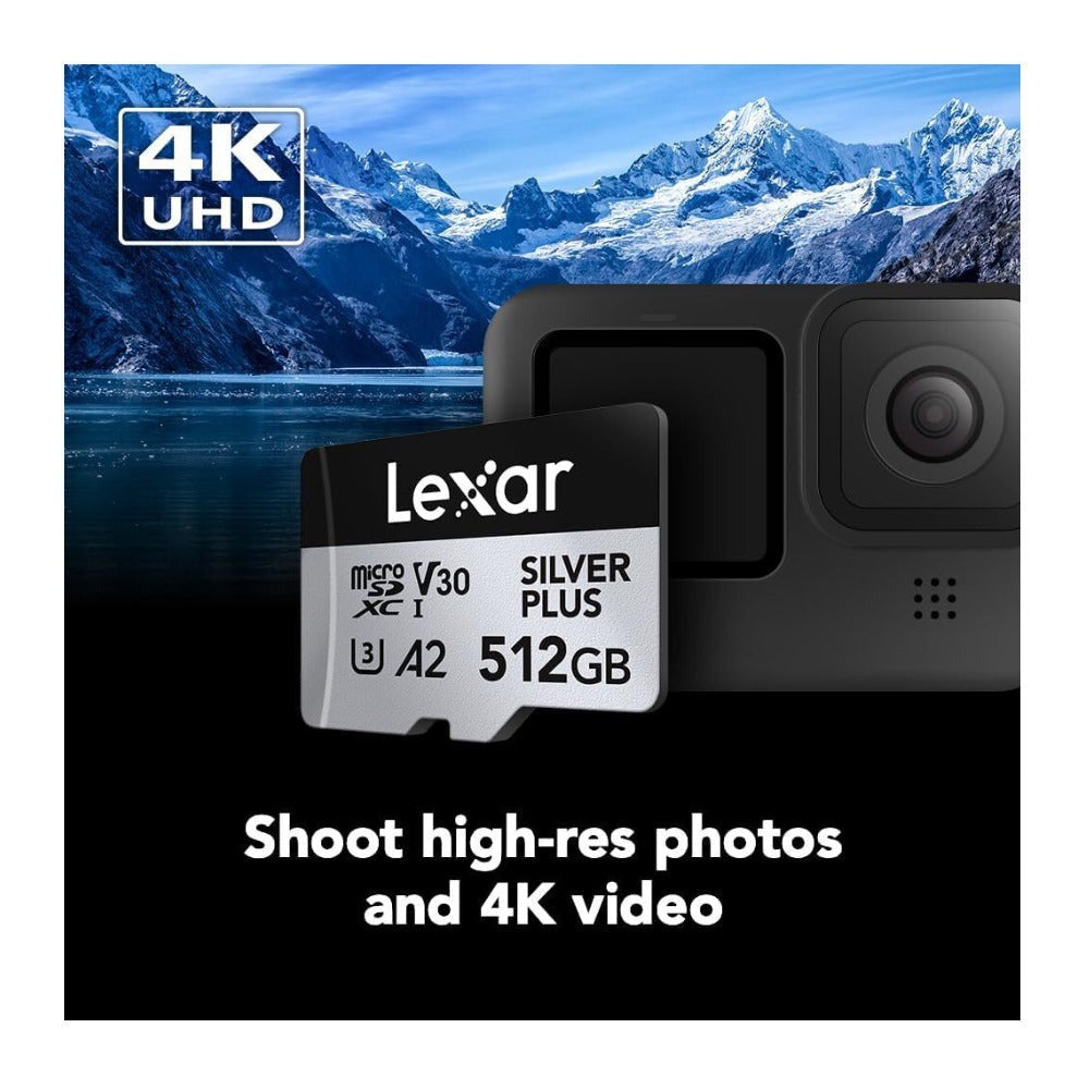 Lexar 512GB Professional Silver Plus Micro SD Card UHS-I