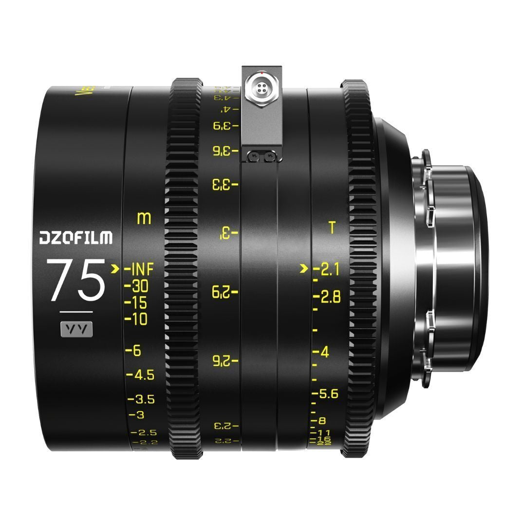 DZOFilm VESPID Cyber Full Frame 75mm T2.1 Prime Lens with Real-Time Transmission (PL and EF Mounts)