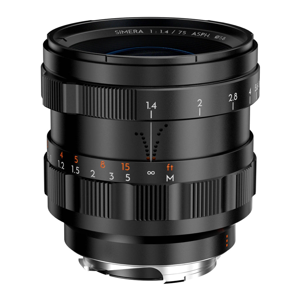 Thypoch Simera 75mm f/1.4 ASPH Full Frame Manual Lens (Leica M, Black)