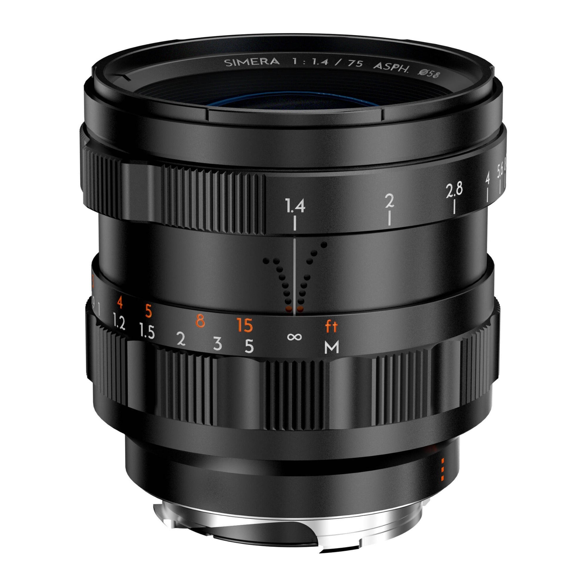 Thypoch Simera 75mm f/1.4 ASPH Full Frame Manual Lens (Leica M, Black)